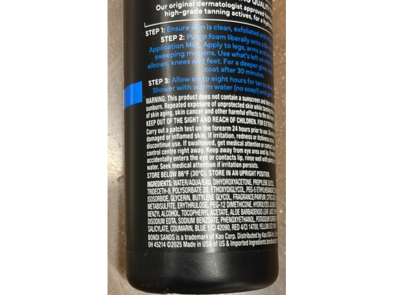 Bondi Sands Australia Self Tanning Foam, Ultra Dark Coconut Scent, 5.07 fl oz/150 mL