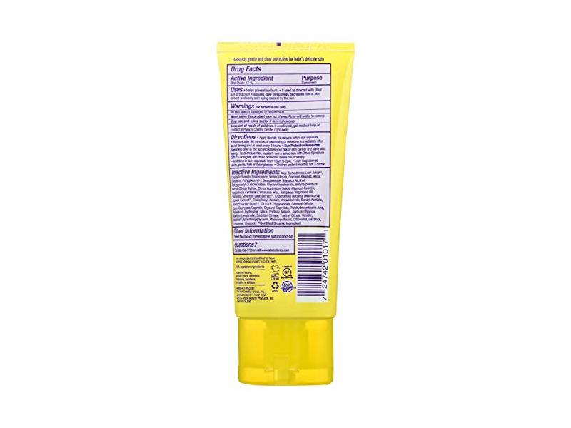 Alba Botanica Baby Clear Mineral Sunscreen, SPF 50+, 3 oz/85 g