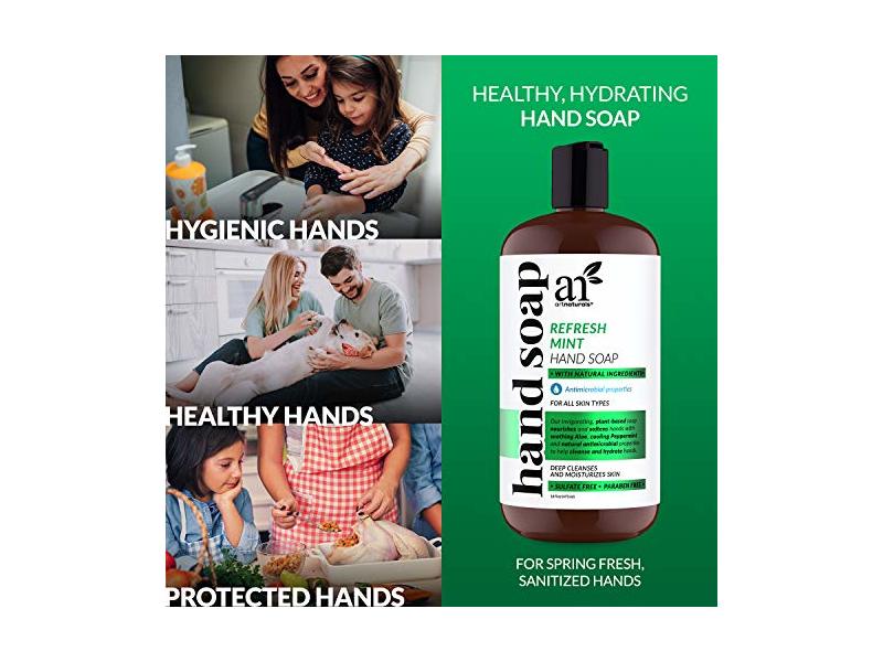 Artnaturals Hand Soap, Refresh Mint, 16 fl oz/473 mL