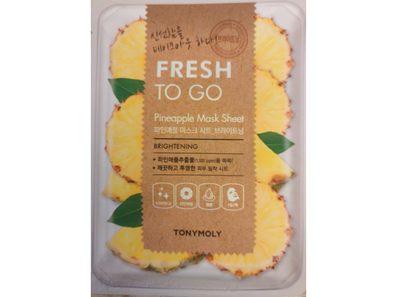 Tonymoly Fresh to Go Mask Sheet, Pineapple