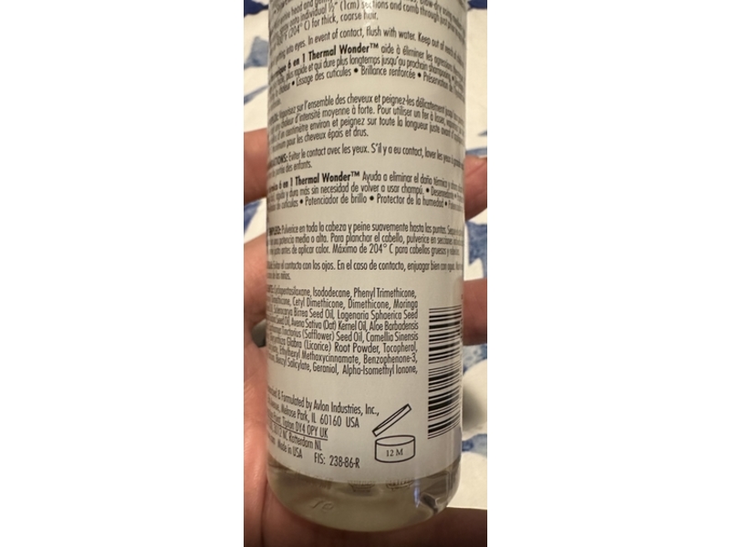 Keracare Thermal Wonder 6 In 1Thermal Protector, Moringa & Marula, 4 fl oz/120 mL