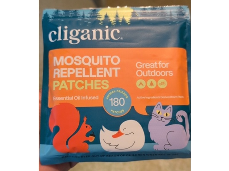 Cliganic Mosquito Repellent Patches, Animal Friends, 1.44 oz, 180 Count