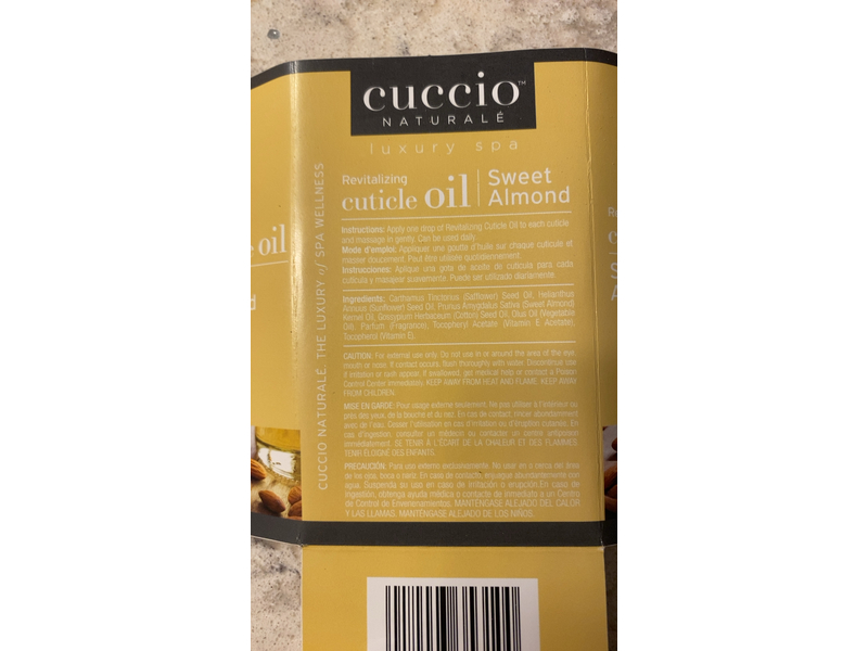 Cuccio Naturale Sweet Almond Cuticle Oil, 2.5 oz/75 mL
