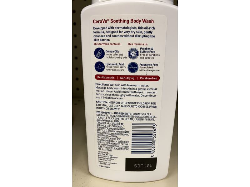CeraVe Eczema Soothing Body Wash, 10 fl oz
