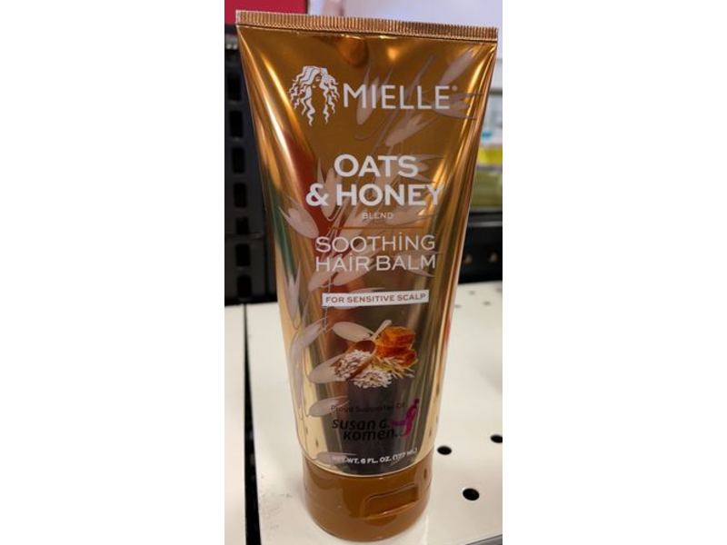 Mielle Oats & Honey Soothing Hair Balm, Sensitive Skin, 6 fl oz/177 mL