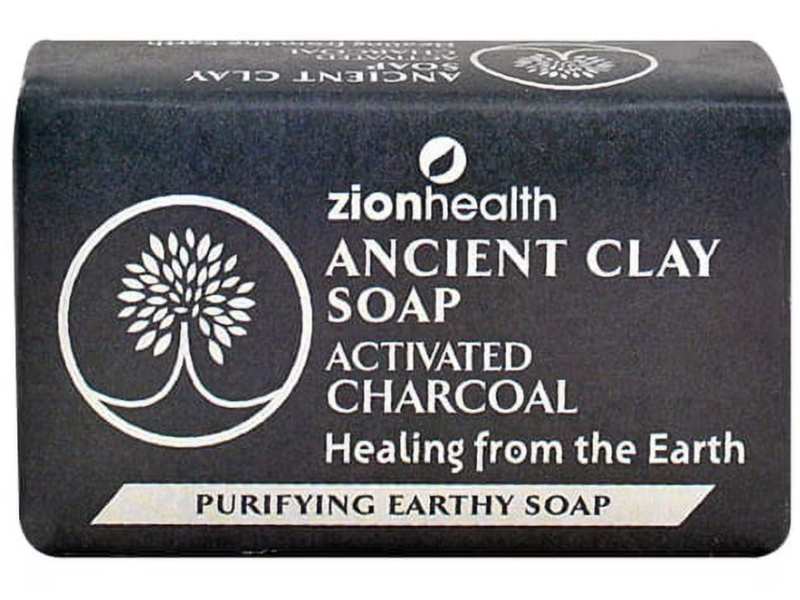 Zionhealth Ancient Clay Soap, Activated Charcoal, 6oz