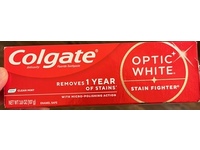 Colgate Optic White Stain Fighter Toothpaste, Clean Mint, 3.8 oz/107 g - thumbnail 2