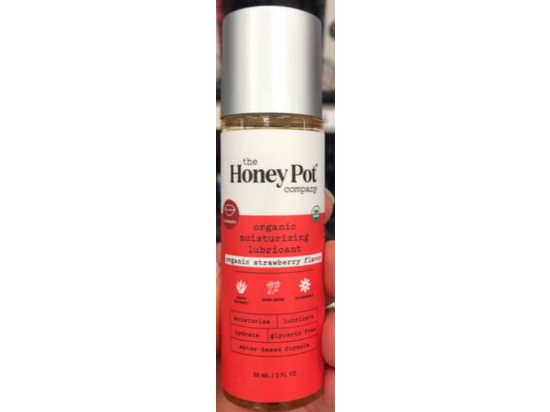 The Honey Pot Company Organic Moisturizing Lubricant, Organic Strawberry Flame, 2 fl oz/59 mL