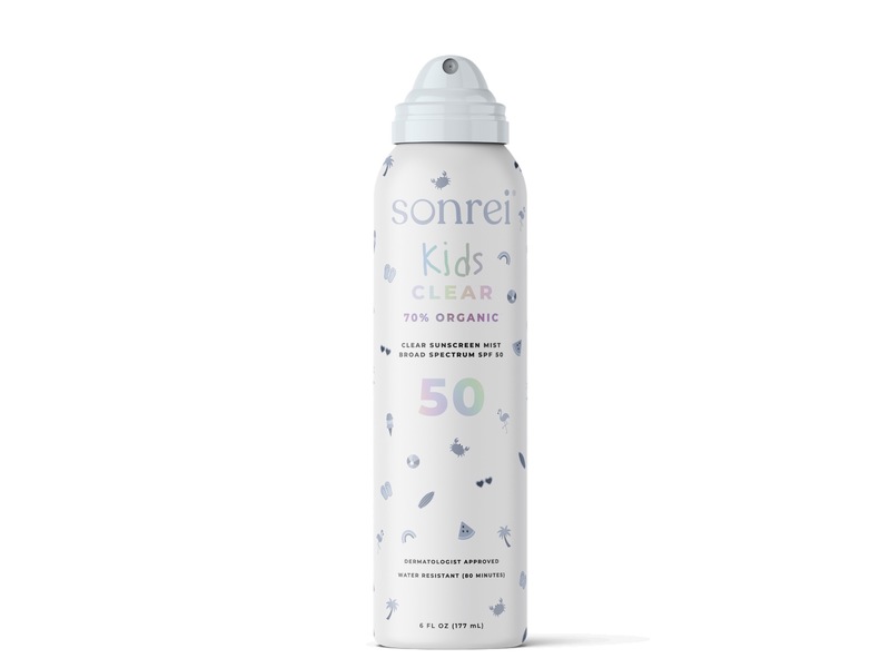 Sonrei Kids Clear Organic Clear Sunscreen Mist, SPF 50, 6 fl oz/177 mL