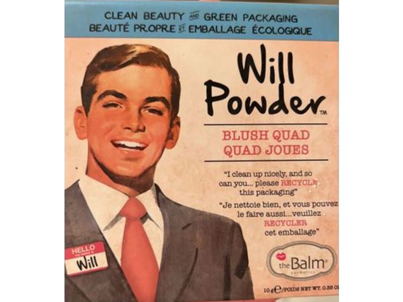 the Balm Will Powder Blush Quad, 0.35 oz/10 g
