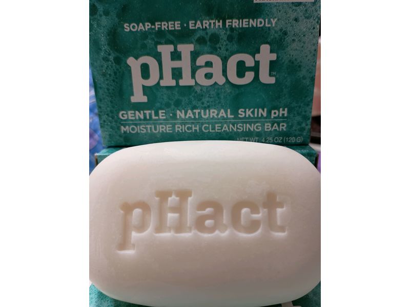 pHact Moisture Rich Cleanser Bar, 4.25 oz/120 g, Pack Of 3