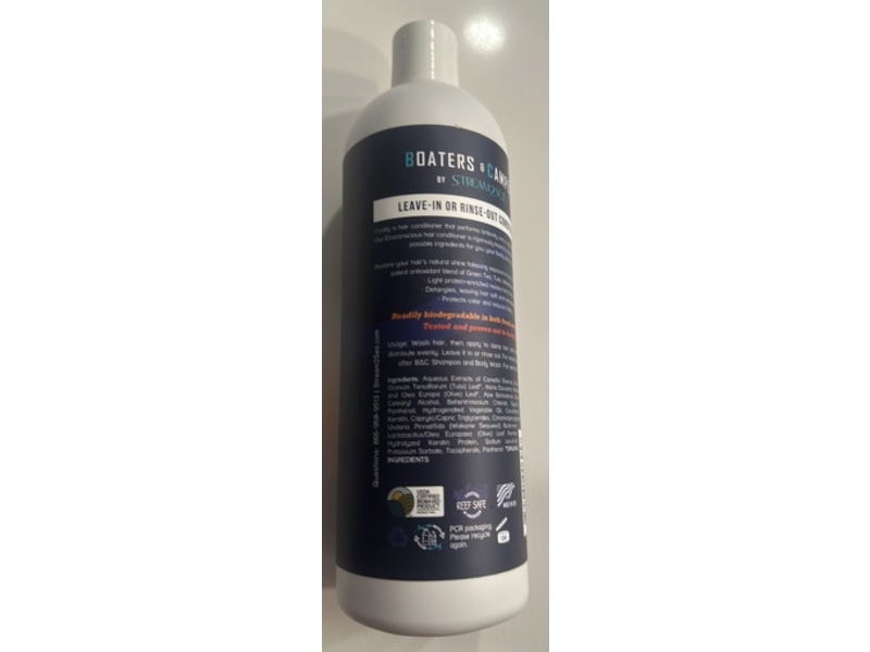 Stream 2 Sea Boaters & Campers Conditioner, Leave-In Or Rinse-Out, 16 fl oz/500 mL
