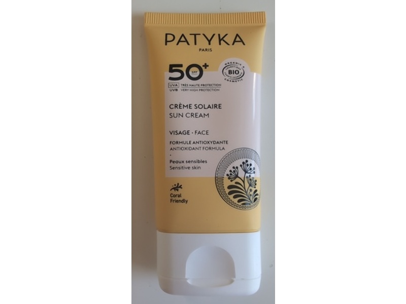 Patyka Paris Face Sun Cream, SPF50+, 40 mL