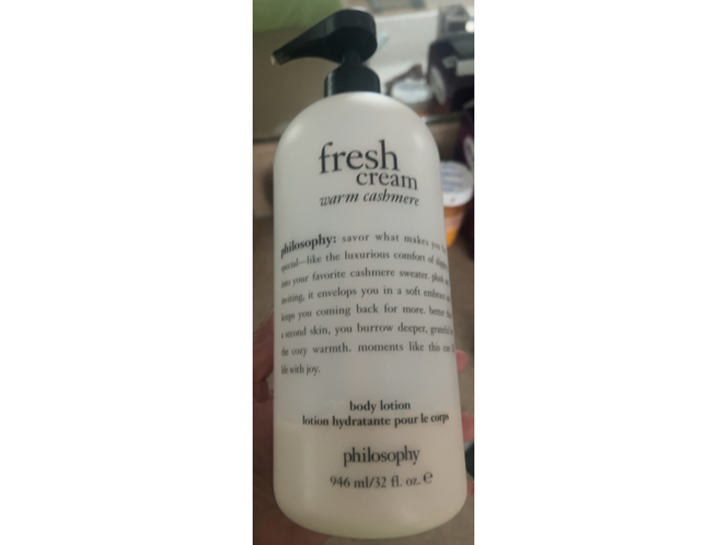 Philosophy Fresh Cream Warm Cashmere Body Lotion, 32 fl oz/946 mL