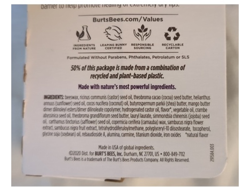 Burt's Bees Rescue Balm Lip Balm, Elderberry, 0.15 oz/4.25 g, 2 Pack