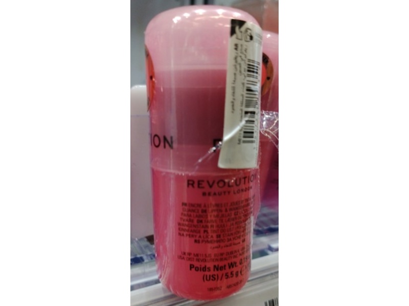 Revolution Jelly Blush Stick Lip & Cheek Stain, Strawberry Pink, 0.19 oz/5.5 g
