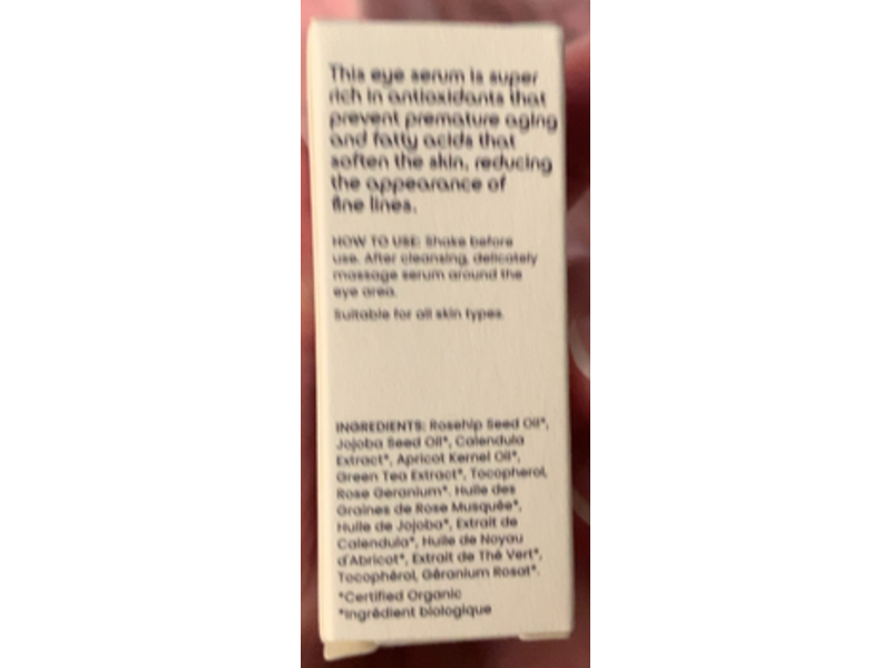 Hello Joyous Eye Elixir Organic Eye Serum, 0.34 fl oz/10 mL