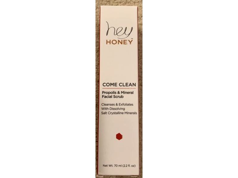 Hey Honey Propolis & Mineral Facial Scrub, Come Clean, 2.2 fl oz/70 mL