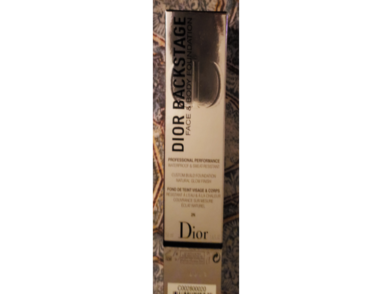 Dior Backstage Face & Body Foundation, 2N, 1.6 fl oz/50 mL
