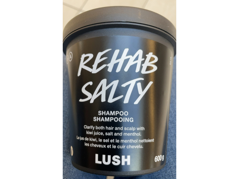 Lush Rehab Salty Shampoo, Kiwi Juice & Menthol, 600 g