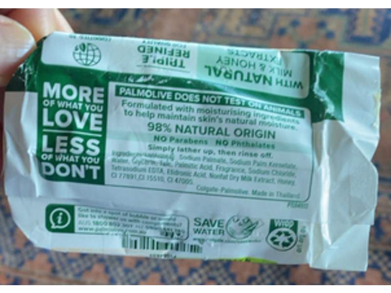 Palmolive Naturals Bar Soap, Milk & Honey, 90 g