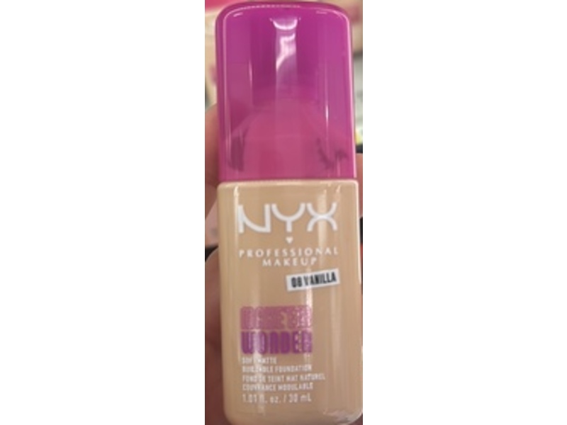 NYX Professional Makeup Make 'Em Wonder Liquid Foundation, 08 Vanilla, 1.01 fl oz/30 mL