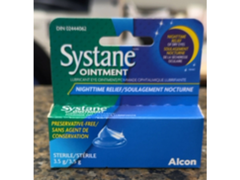 Systane Nighttime Lubricant Eye Ointment, 0.12 oz/3.5 g, Pack Of 10