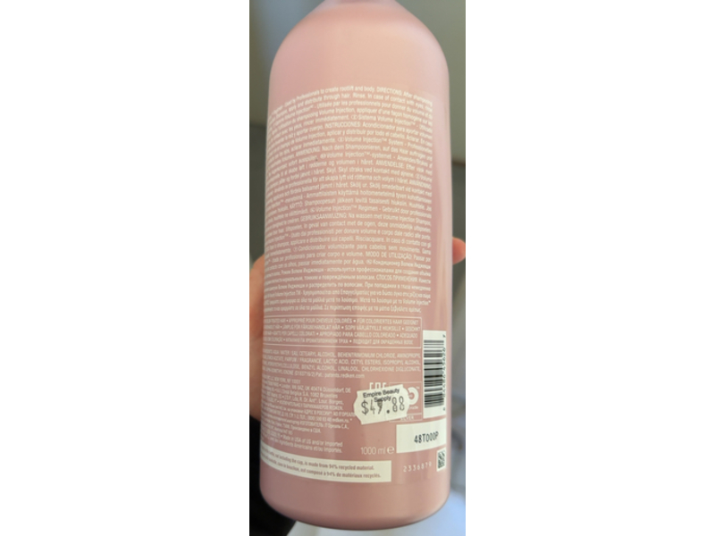 Redken Volume Injection Conditioner, 33.8 fl oz/1000 mL