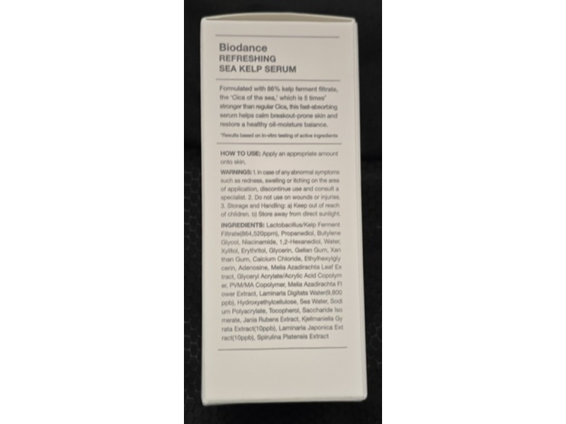 Biodance Refreshing Serum, Sea Kelp, 1.01 fl oz/30 mL