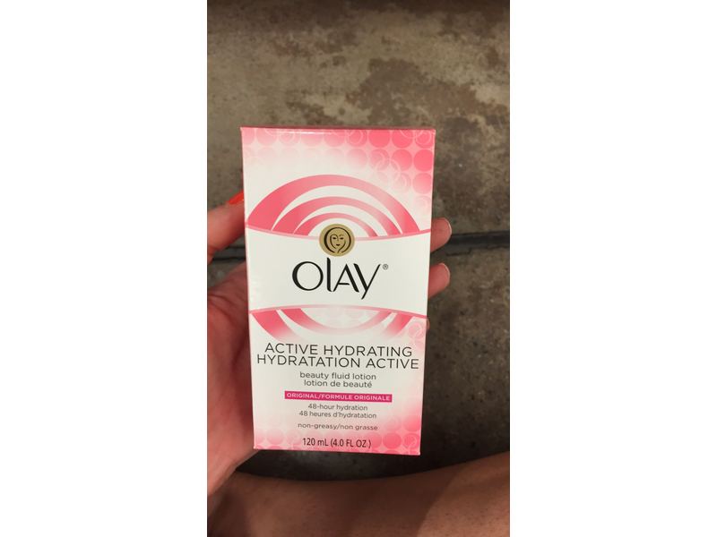 Olay Active Hydrating Beauty Fluid Lotion, Original, 4 fl oz (Pack of 12)