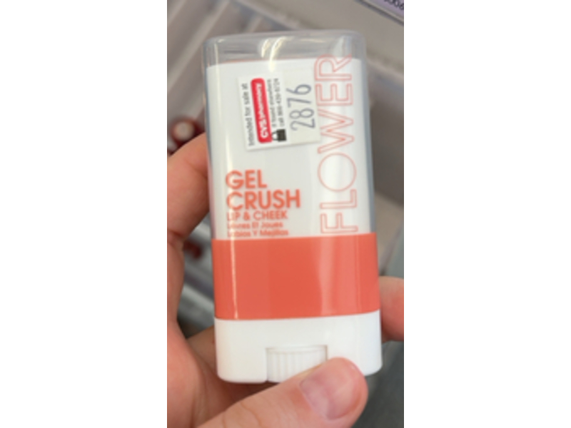 Flower Beauty Lip & Cheek Gel Crush, Peach Crush, 0.33 oz/10 g