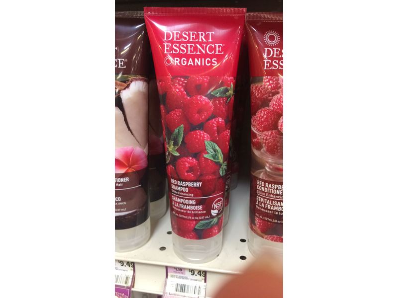 Desert Essence Organics Hair Care Shampoo, Red Raspberry, 8 Ounce