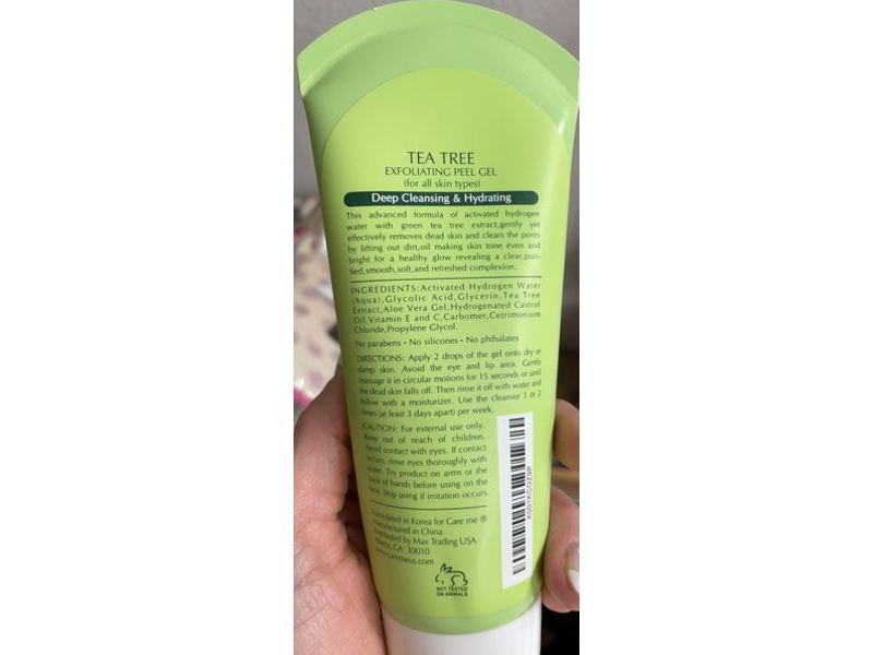 Care Me Gentle Exfoliating Gel, Tea Tree, 1.5 fl oz/150 mL