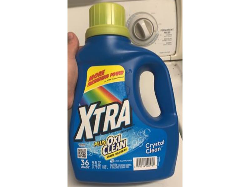 Xtra Plus Oxi Clean Stain Fighter, 36 Loads, 56 fl oz/1.65 L