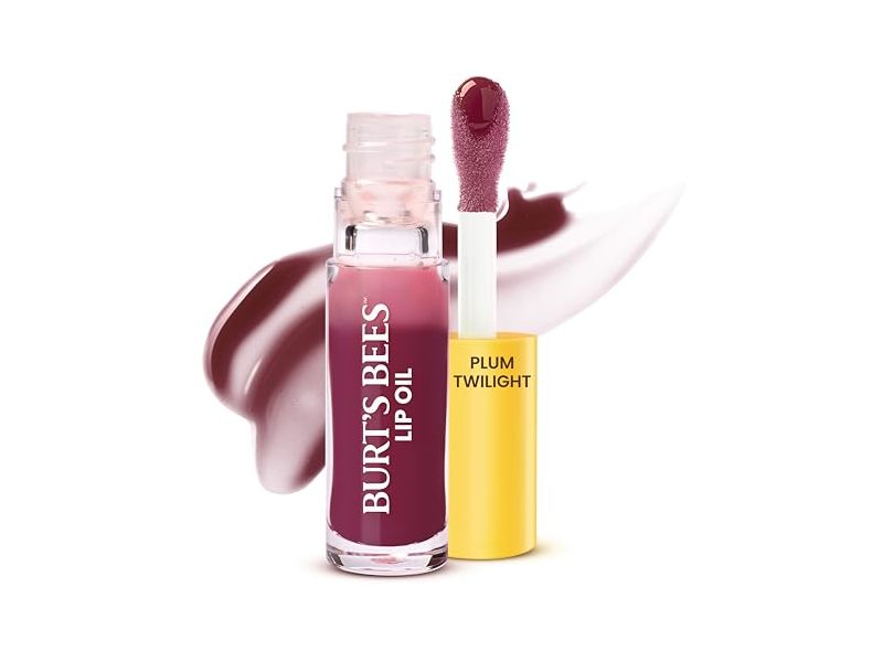 Burt's Bees Lip Oil, Plum Twilight, 0.15 fl oz/4.6 mL