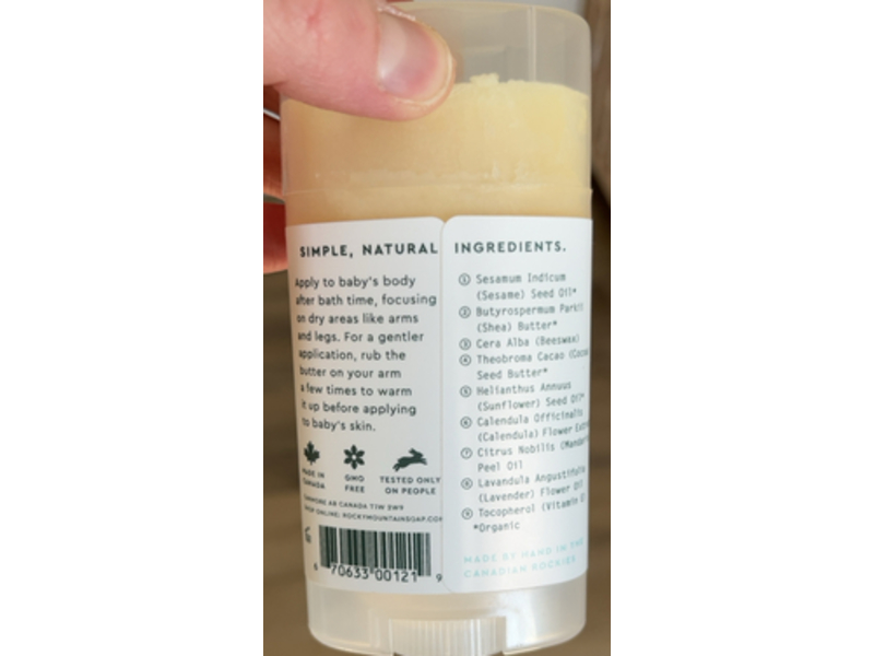 Rockey Moutain Soap Baby Butter, Calendula & Lavender