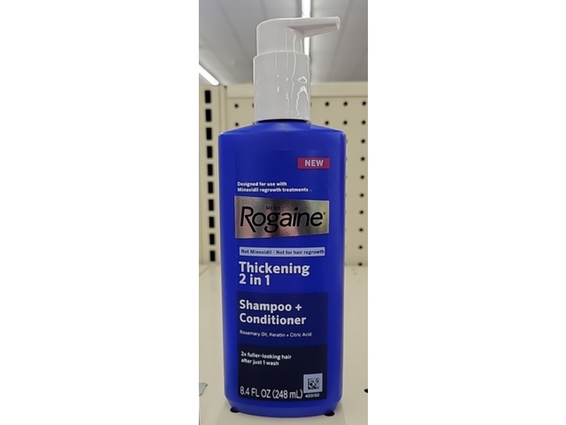 Rogaine Thickening 2 In 1 Shampoo + Conditioner, 8.4 fl oz/248 mL