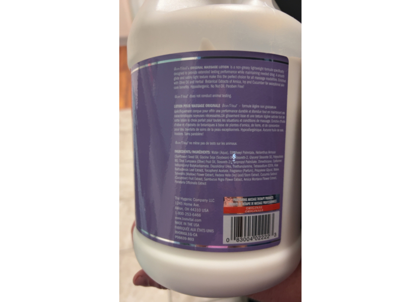 Bon Vital' Massage Lotion, Original, 3.78 L