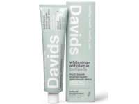 Davids Whitening + Antiplaque Premium Toothpaste, Natural Peppermint, 5.25 oz/149 g - thumbnail 1