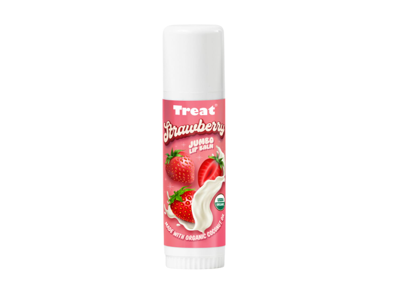 Treat Jumbo Lip Balm, Strawberry, 0.5 oz