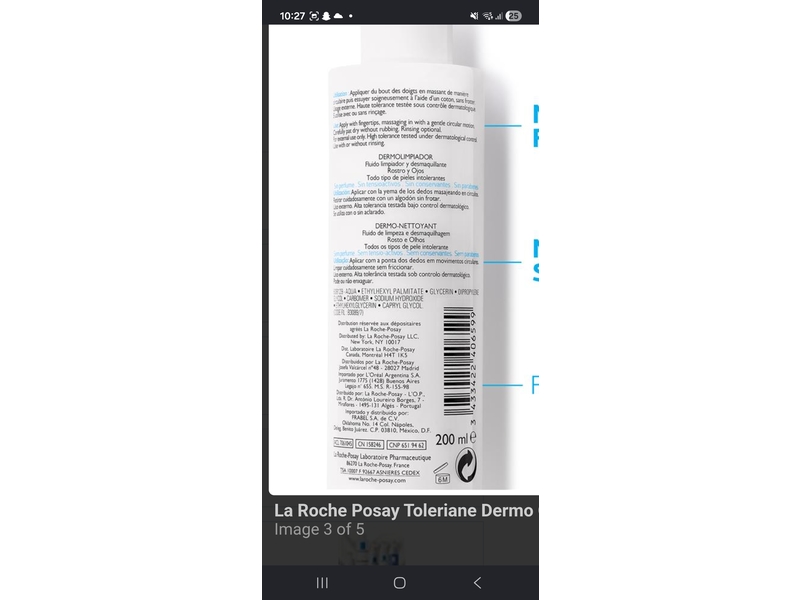 La Roche-Posay Toleriane Dermo-Cleanser, 200 mL
