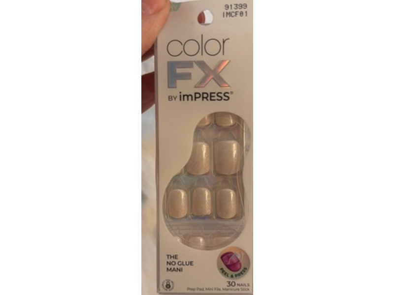 Color FX By Impress Press On Nails, Rebel, 30 Count