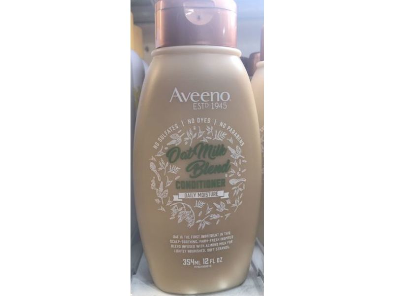 Aveeno Daily Moisture Conditioner, Oat Milk Blend, 12 fl oz/354 mL