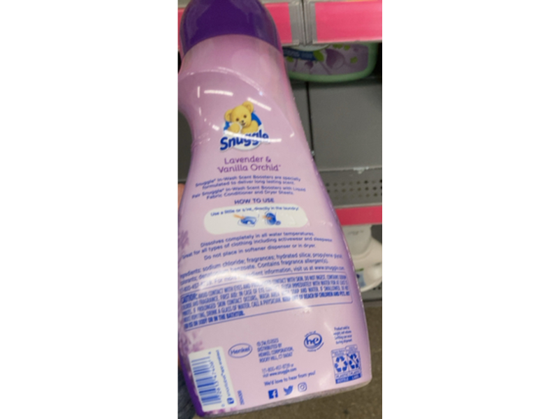 Snuggle In-Wash Scent Booster, Lavender & Vanilla Orchid, 39 oz/1.1 kg