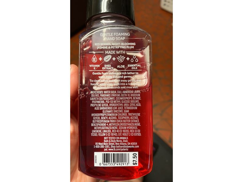 Bath & Body Works White Barn Candle Company Gentle Foaming Hand Soap - 8.75 fl oz Vampire Blood