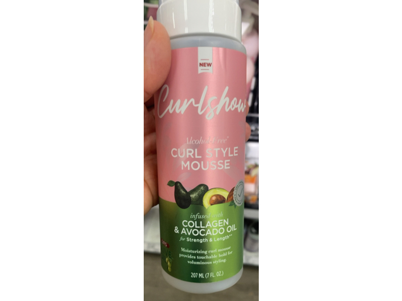 ORS Olive Oil Curlshow Curl Style Mousse, Collagen & Avocado Oil, 7 fl oz/207 mL