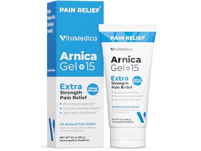 VitaMedica Arnica Gel + 15 Extra Strength Pain Relief, 3.0 oz/85 g