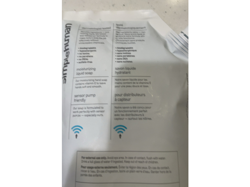 Simplehuman Liquid Hand Soap, Spring Water, 34 fl oz/1 L