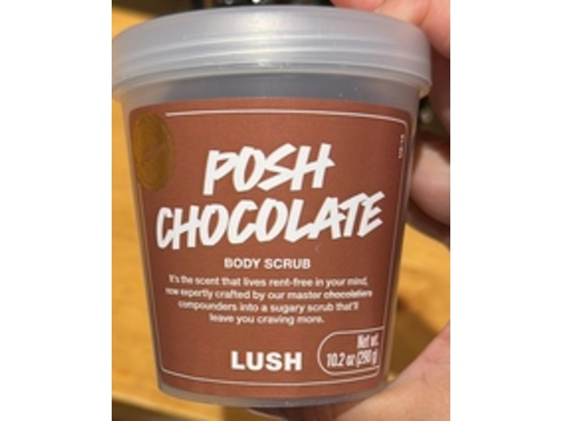 Lush Body Scrub, Posh Chocolate, 10.2 oz/290 g