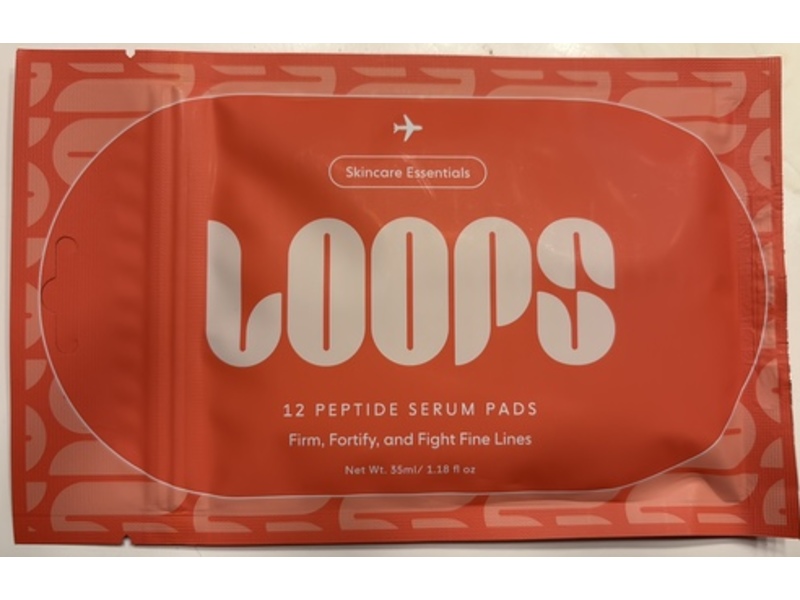Loops Peptide Serum Pads, 1.18 fl oz/35 mL, 12 Count